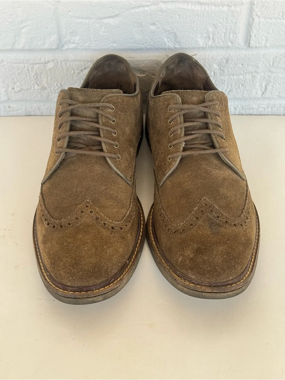 Cole Haan Suede Wingtip Oxford Shoes Men's 9